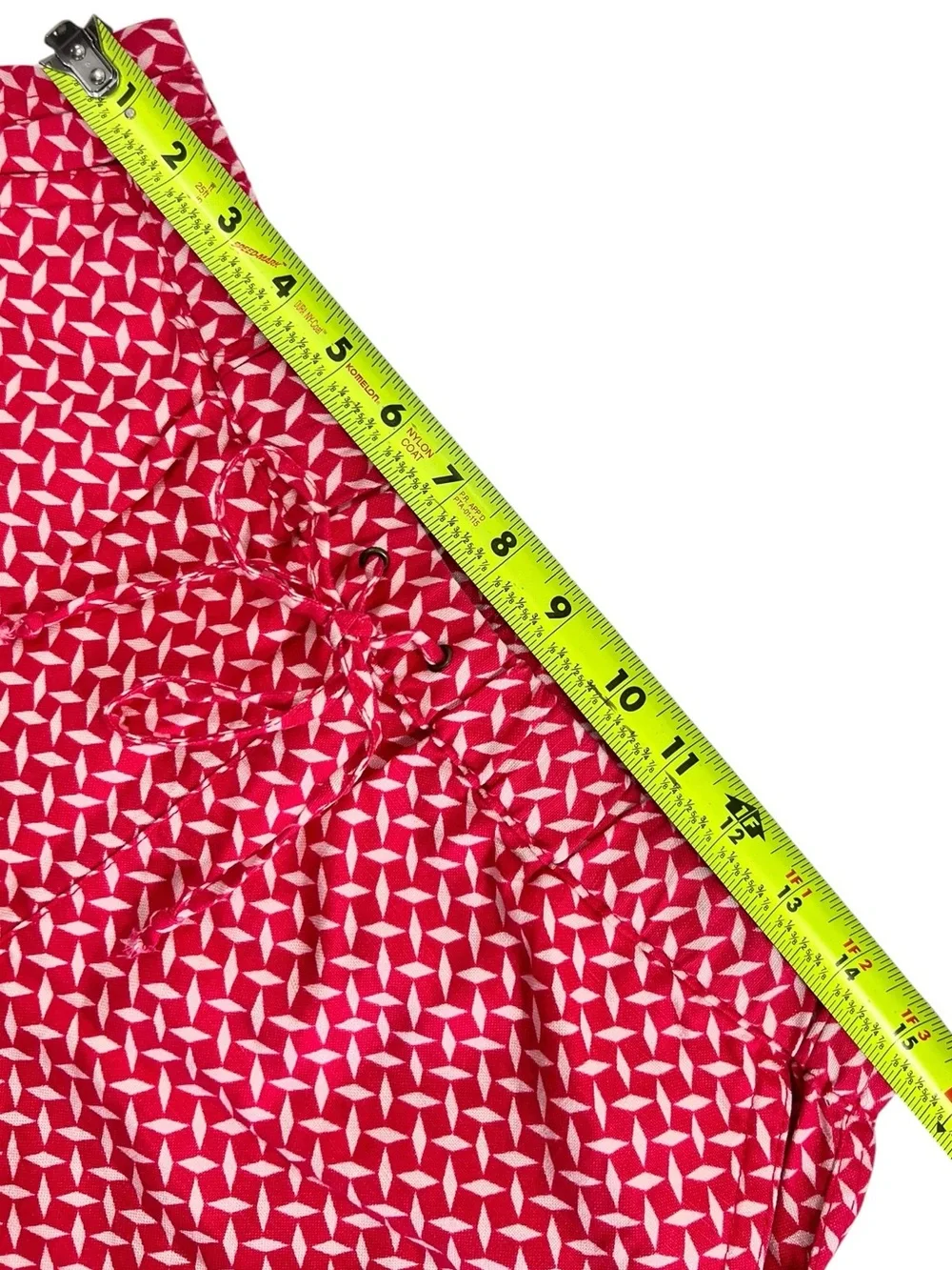 J. Crew Pink Geometric Print Linen Shorts